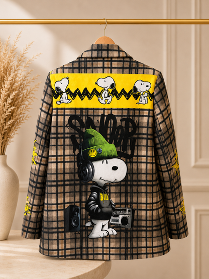 Blazer Plaid Snoopy Urban