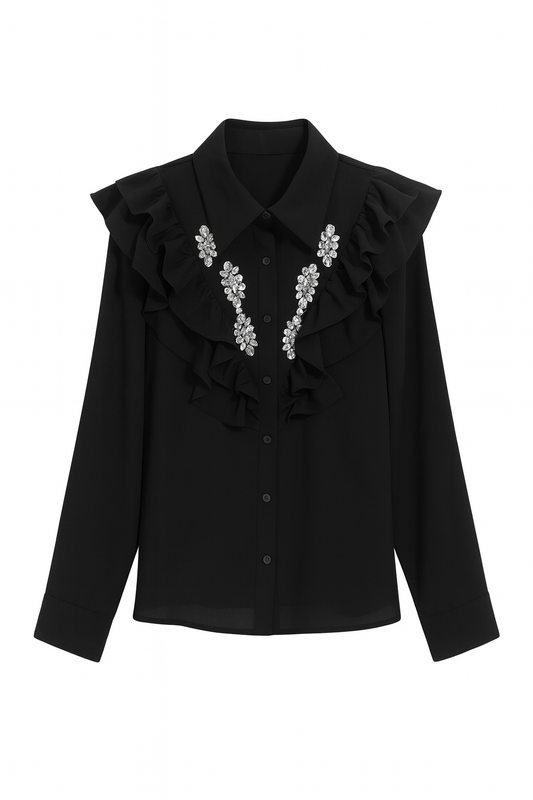 Blouse with stones