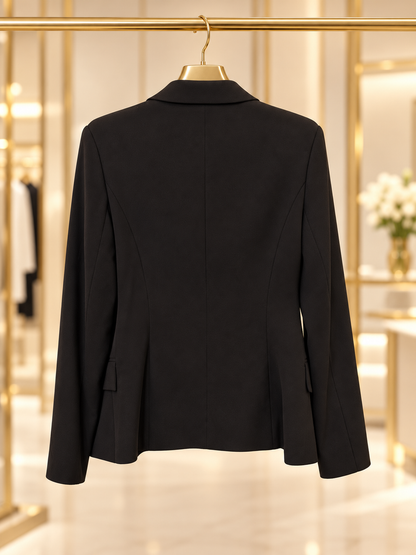 Blazer negro botones gold