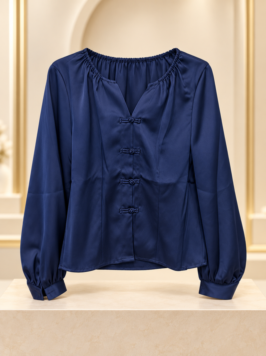 Blusa satinada Oriental
