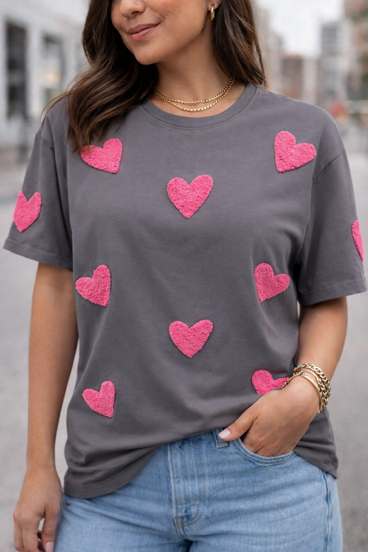 Pink hearts T-shirt