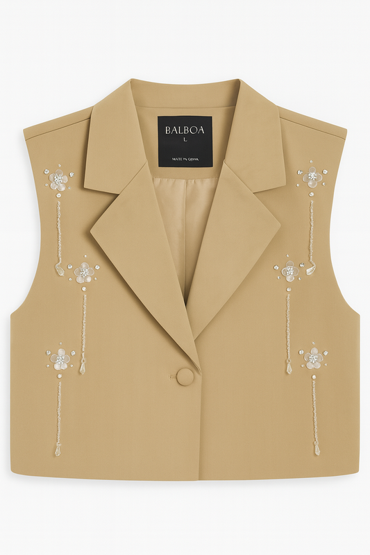 Vest with silver details