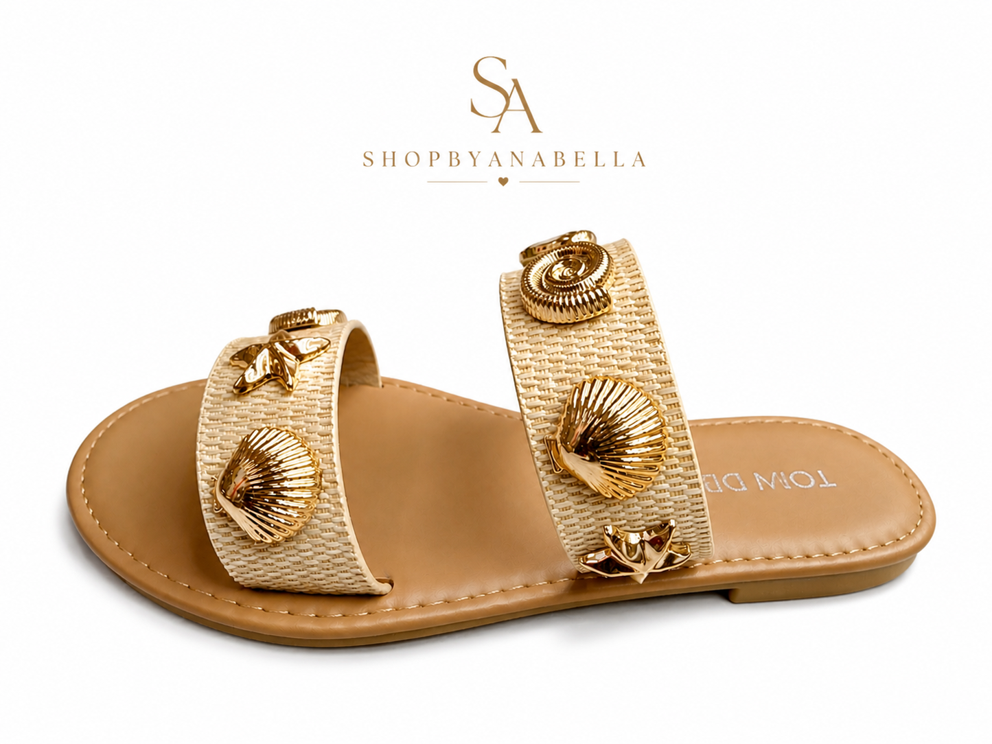 Aria Gold flats