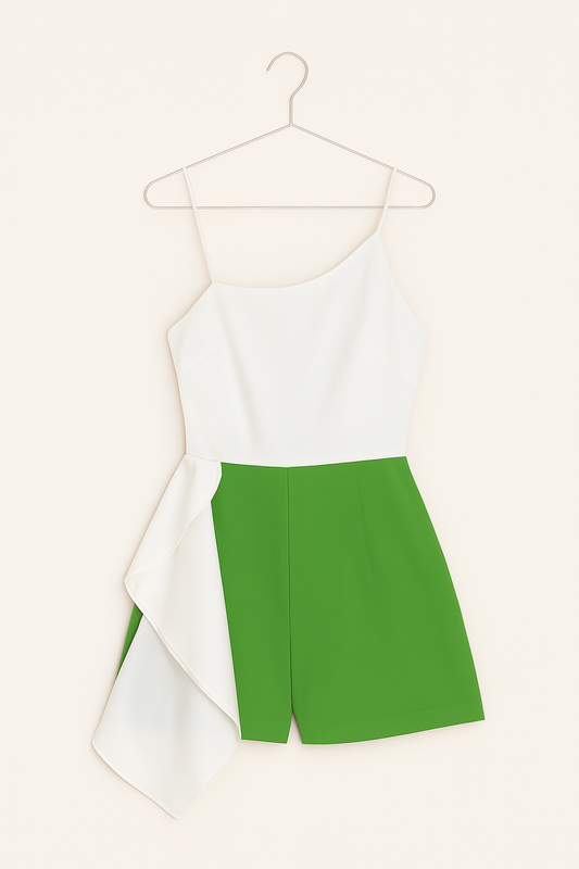 Half-shoulder short panty