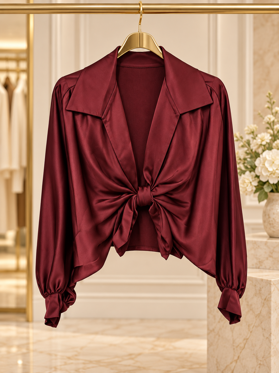 Blusa satinada Lazo