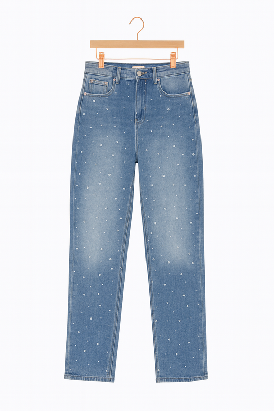 jeans with silver details