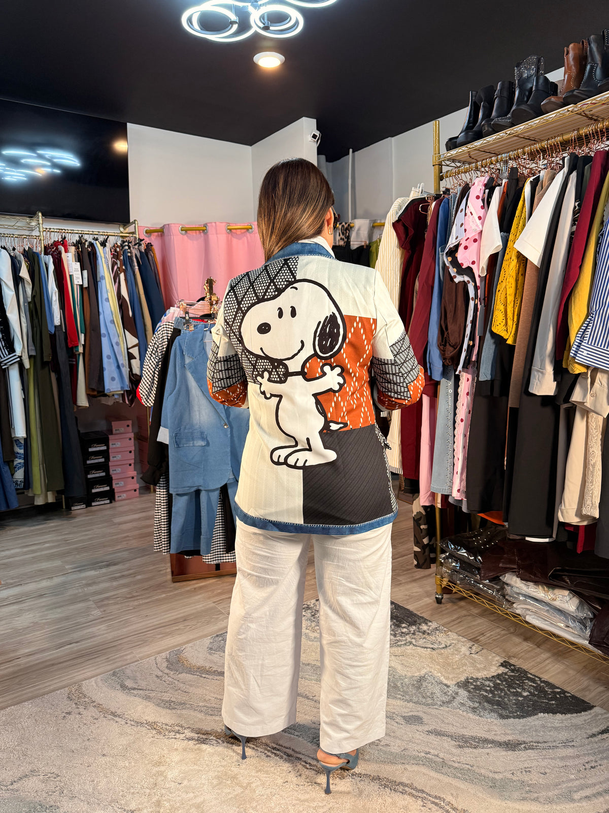 Blazer Snoopy Patchwork