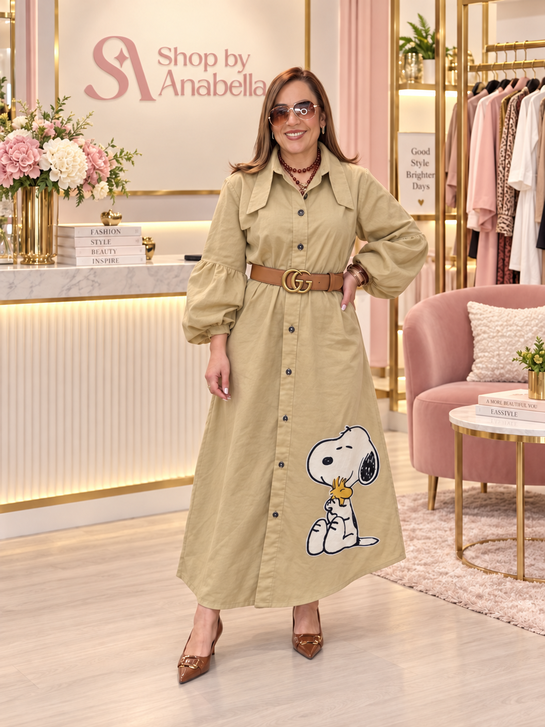 Vestido Camisero Snoopy