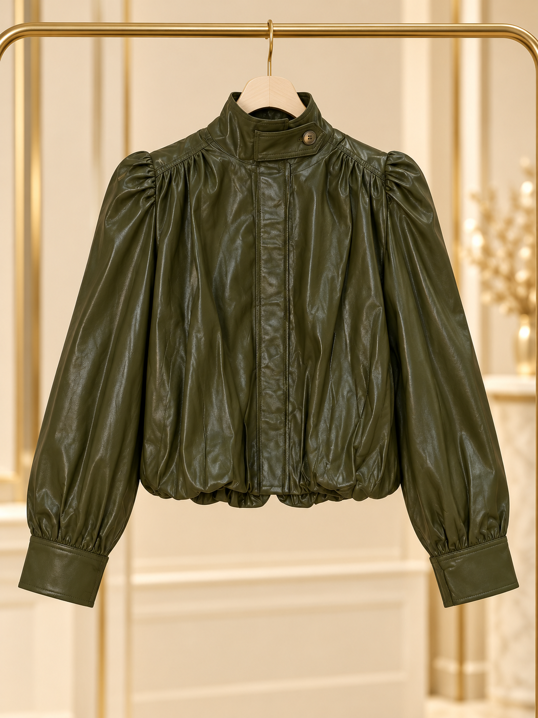 Jacket efecto piel bomba