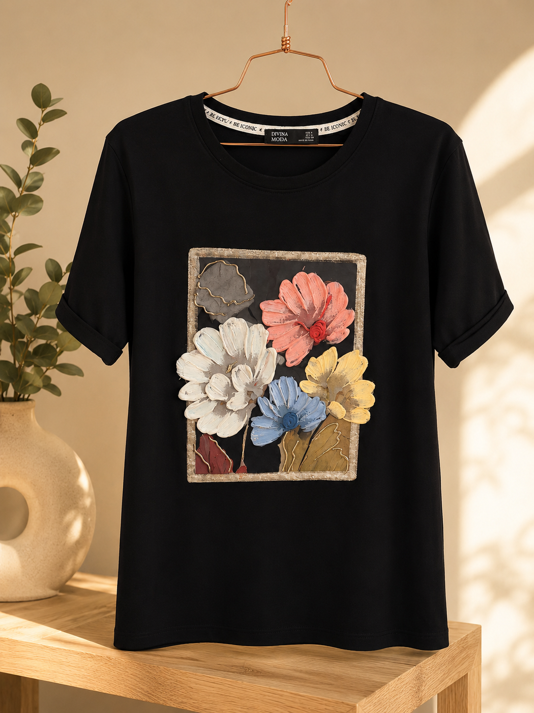 T-shirt black 3D