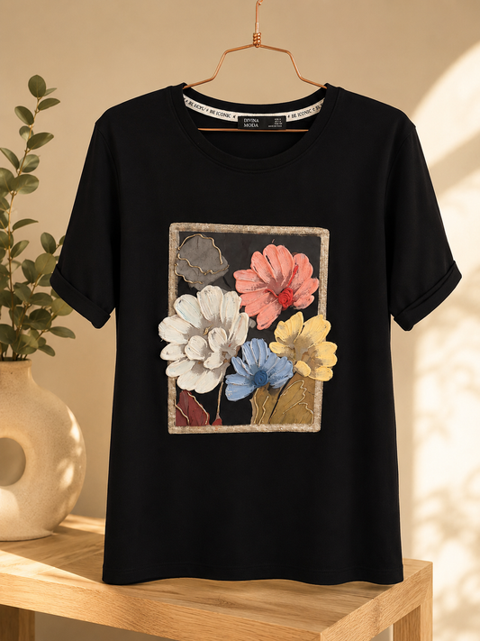 T-shirt black 3D