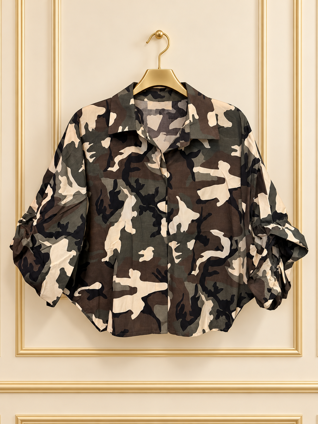 Blusa camisera camuflaje