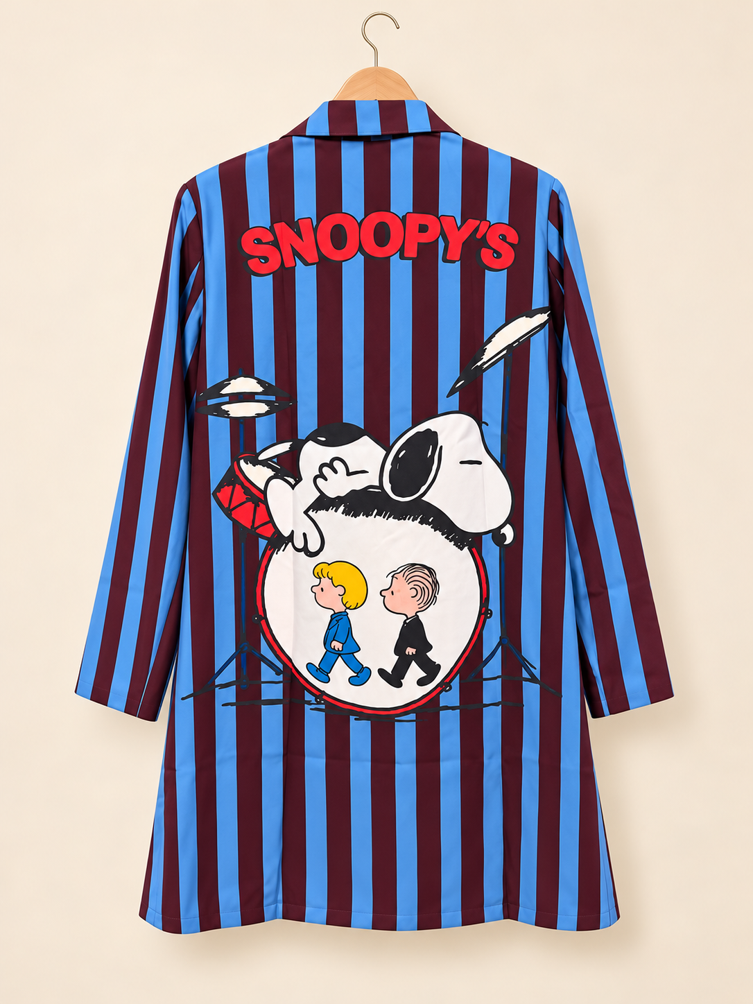 Blazer rayas azul y vino Snoopy