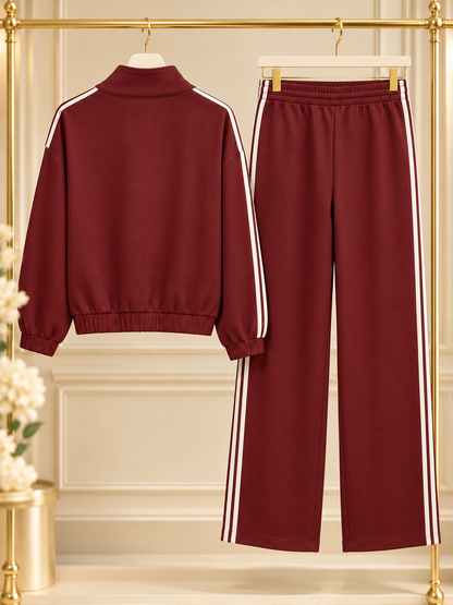 Set deportivo bordado floral