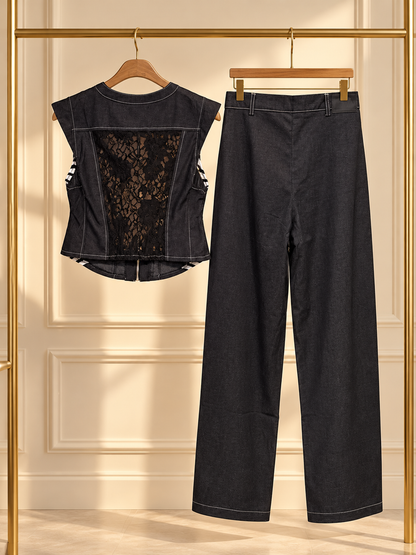 Set denim Black